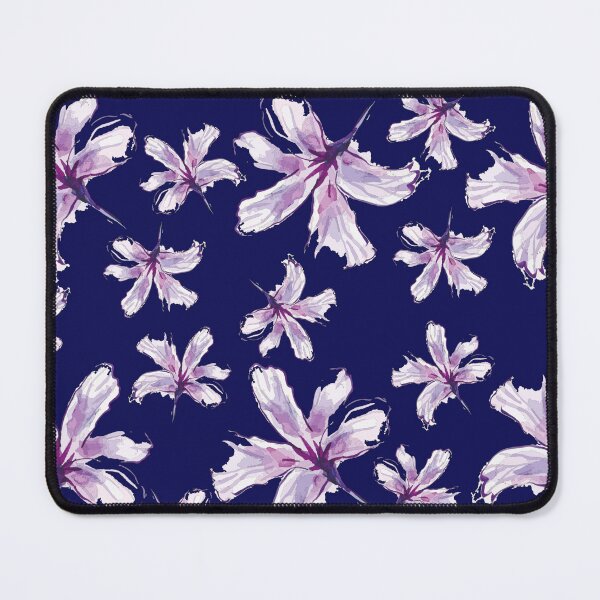 Vista previa del artículo con la obra «Patrón floral morado», diseñado y vendido por Nesro34.