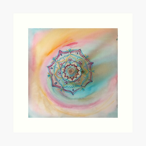 Mandala free of edges Art Print