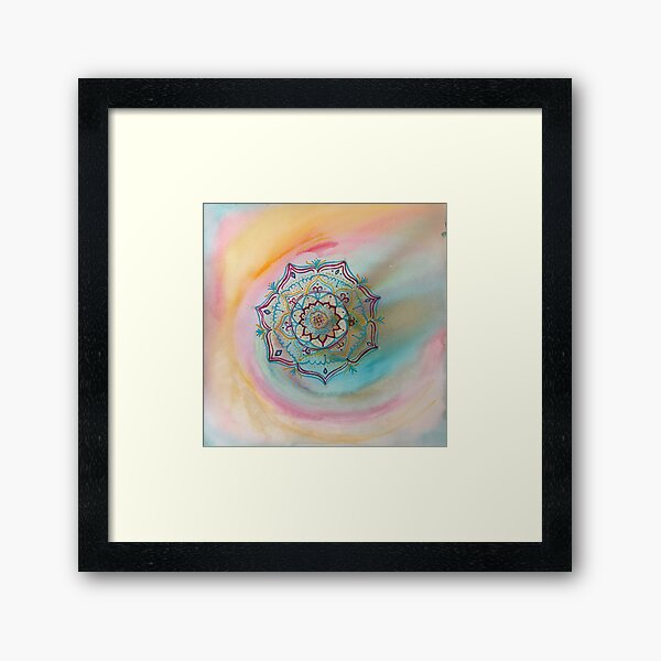 Mandala free of edges Framed Art Print