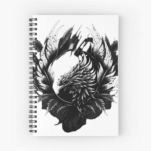 Item preview, bird with leafy background, black and white designed and sold by R&B Art and design.