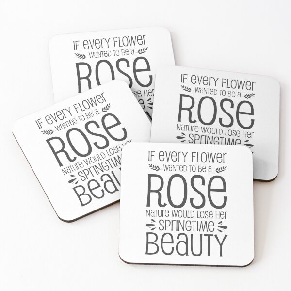 Item preview, If every flower wanted to be a rose, nature would lose her springtime beauty - Catholic Inspirational Quotes designed and sold by catholicquotes.