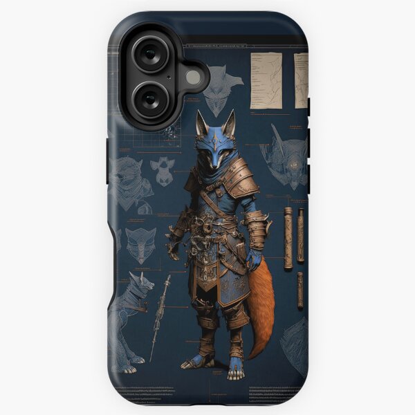 Item preview, Wolf warrior and weapons knolling blueprint designed and sold by Visual-wallart.