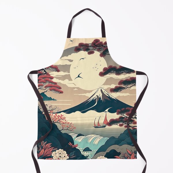 Item preview, Japanese Landscape Inspired By Ukiyo-e And Katsushika Hokusai designed and sold by Styrman.
