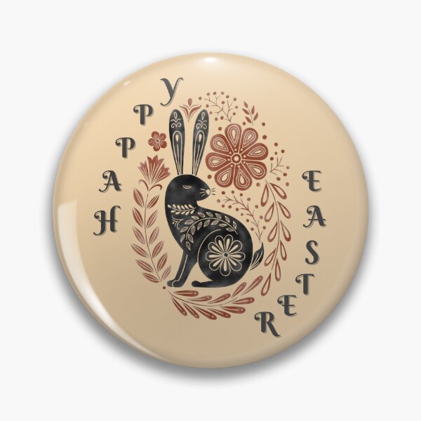 Item preview, Happy Easter wishes with black colored Easter bunny | Easter bunny designs| for Easter  designed and sold by Arteartz.