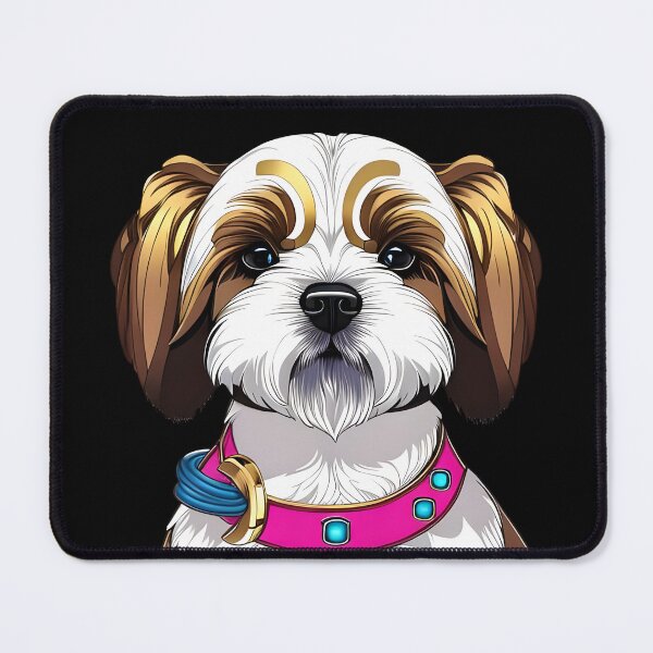 Item preview, Shih Tzu wearing jewelry, pop art, Ai Generated Art designed and sold by ACC .