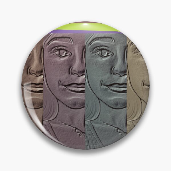 Item preview, Repeated statues of an abstract face designed and sold by Nabidrabbu.