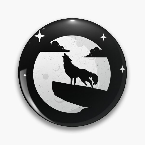 Item preview, Howling Wolf Silhouette Over Cliff and a Full Moonlight designed and sold by Kiwi Queen.