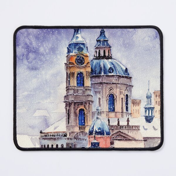 Item preview,  Watercolor St. Nicholas Church in Prague designed and sold by MaryWatercolor.
