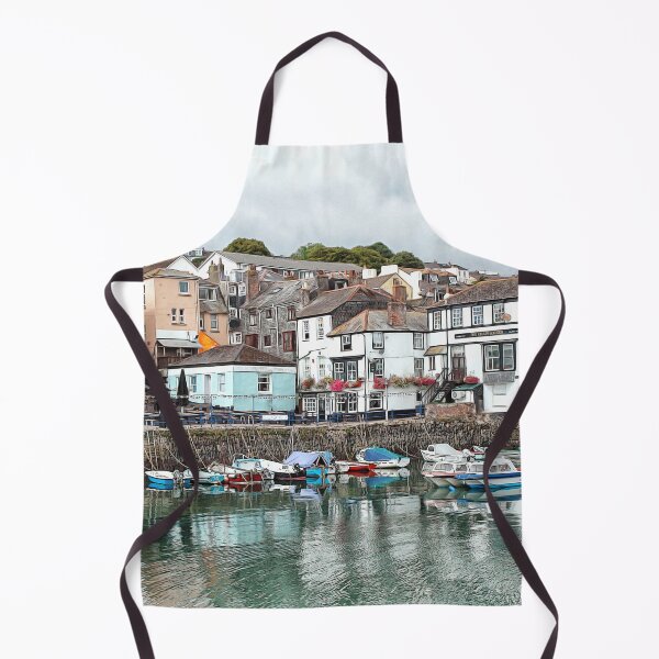 Item preview, Summer Fishing boats in Falmouth Harbour, Cornwall England UK designed and sold by BarbaraGlebska.