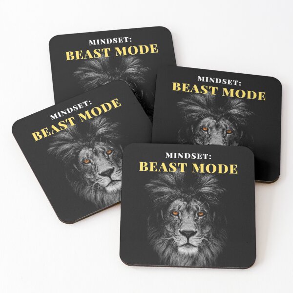 Item preview, Beast Mode Mindset Motivational Quote Lion designed and sold by hiunlimit.