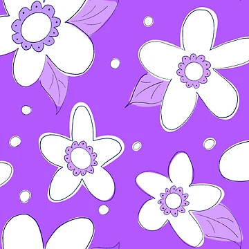 Artwork thumbnail, Spring Flower Pattern Violet by Claudia McBain