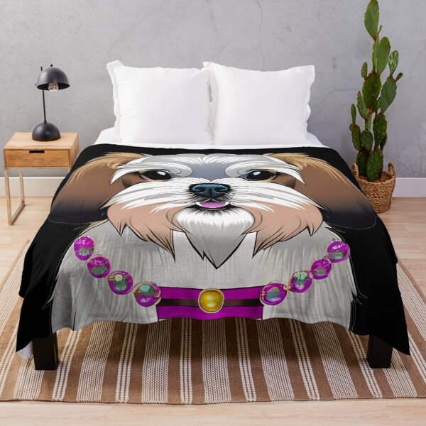 Item preview, Shih Tzu wearing jewelry, pop art, Ai Generated Art designed and sold by ACC .