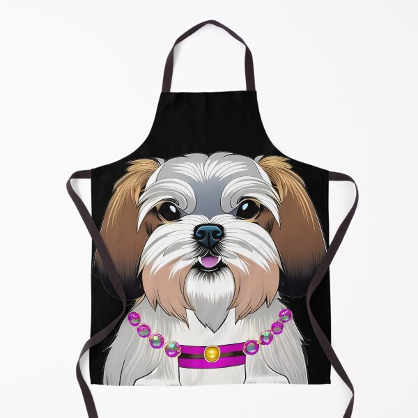 Item preview, Shih Tzu wearing jewelry, pop art, Ai Generated Art designed and sold by ACC .