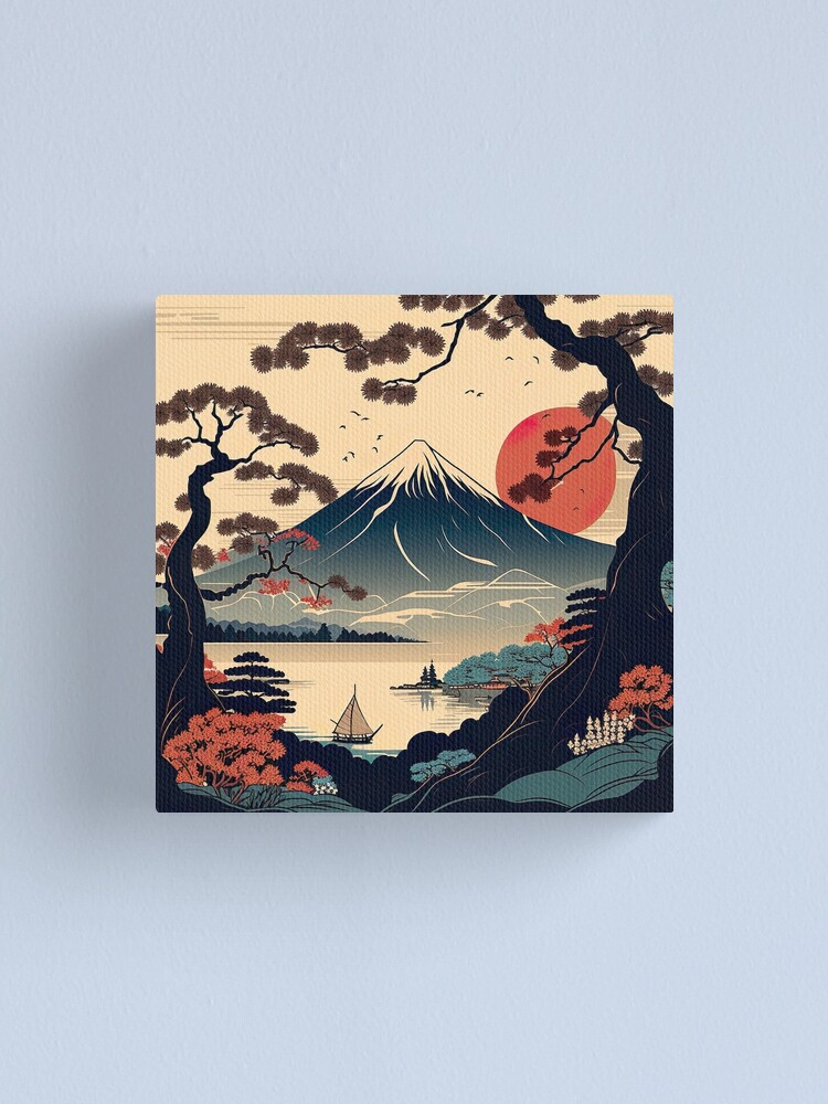 Tableau Japonais Paysage - Hokusai