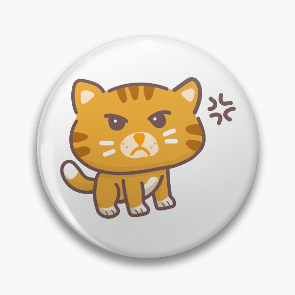 Item preview, orange angry cat designed and sold by Purrrfect Boss.