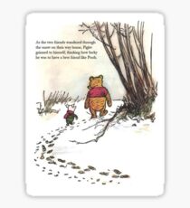 winnie the pooh famous quote piglet Sticker