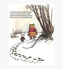 winnie the pooh famous quote piglet Photographic Print