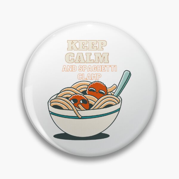 Item preview, Keep Calm And Spaghetti Clamp designed and sold by Shopaholicer.