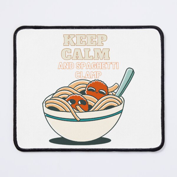 Item preview, Keep Calm And Spaghetti Clamp designed and sold by Shopaholicer.