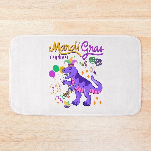 Item preview, Mardi Gras T Rex Dinosaur Bead Mardi Grawr - Mardi Gras 2023 designed and sold by Rainbow Designs.