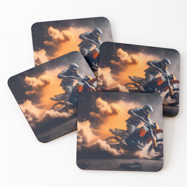 Item preview, Futuristic Cyberpunk Dirt Bike Burnout Scene designed and sold by beluxe.