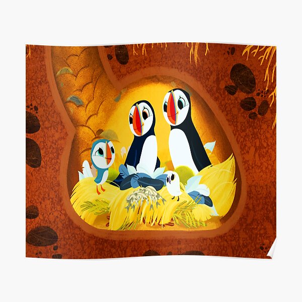 puffin rock family puffin rock gift for fans Poster
