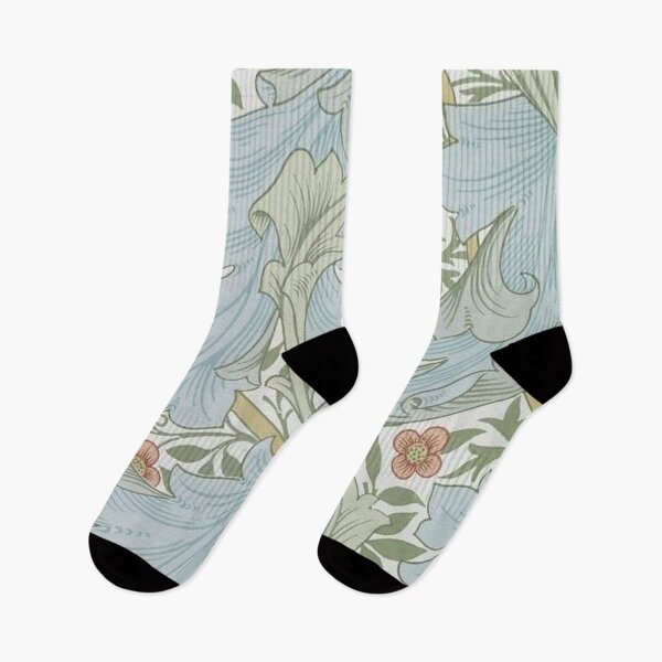 Item preview, William Morris -Blue Leaves Floral designed and sold by tomorrowsart.