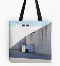 Shed in Shadow, White Walls Tote Bag