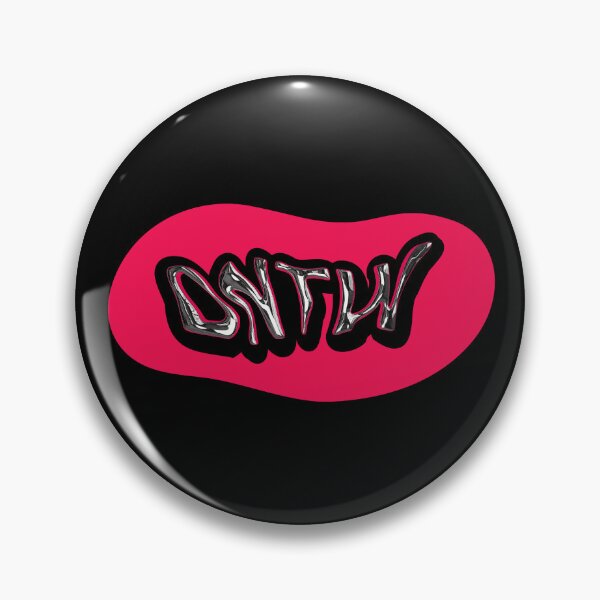Item preview, Chrome Logo DNTW in a pink peanut - Don't Worry designed and sold by DNTW.