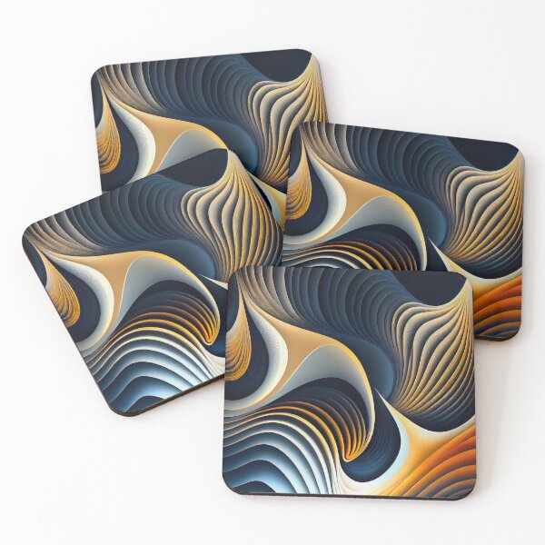 Item preview, Abstract fractal waves designed and sold by RavnWorX.