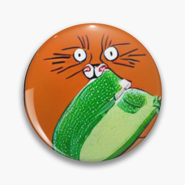 Item preview, Cat Eating Zucchini 05 designed and sold by CheeseBlueprint.