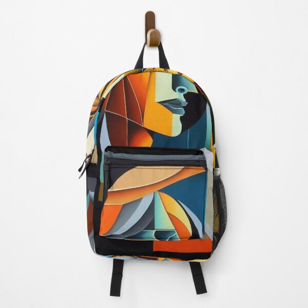 Item preview, Futuric faces graphics with cubist, surreal design designed and sold by Gaviani Design Studio.