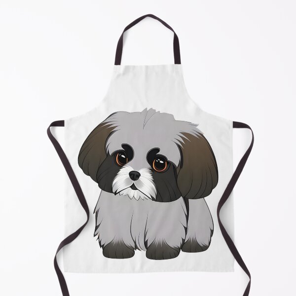 Item preview, Cute Shih Tzu Puppy, cartoon drawing, Ai Generated Art designed and sold by ACC .