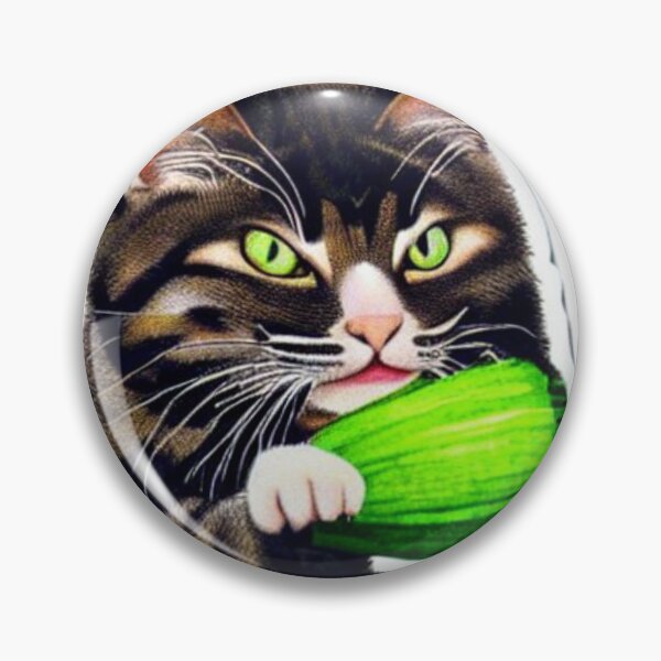 Item preview, Cat Eating Zucchini 07 designed and sold by CheeseBlueprint.