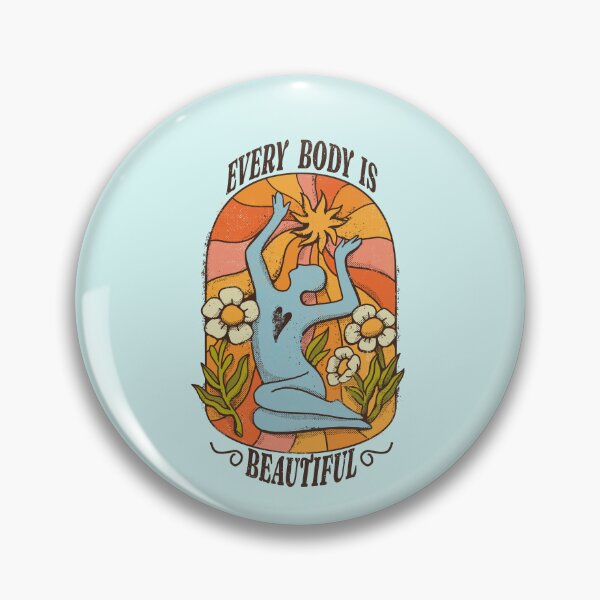 Item preview, Retro Body Positivity Self Acceptance Inspirational Art designed and sold by MrEddie10.
