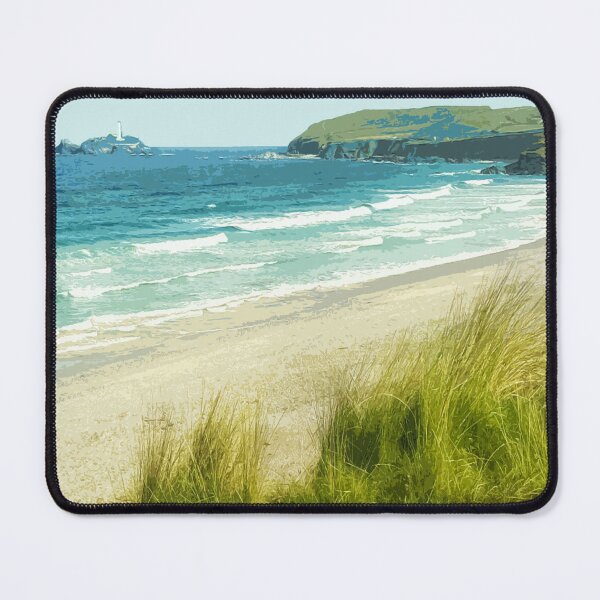 Item preview, Gwithian Beach Cornwall UK Coast poster St Ives designed and sold by BarbaraGlebska.