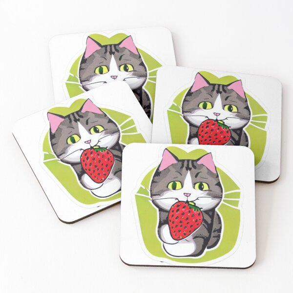 Item preview, Cat Eating Strawberry 02 designed and sold by CheeseBlueprint.