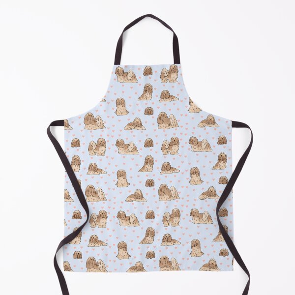 Item preview, lhasa apso cute illustration pattern designed and sold by Yarafantasyart.