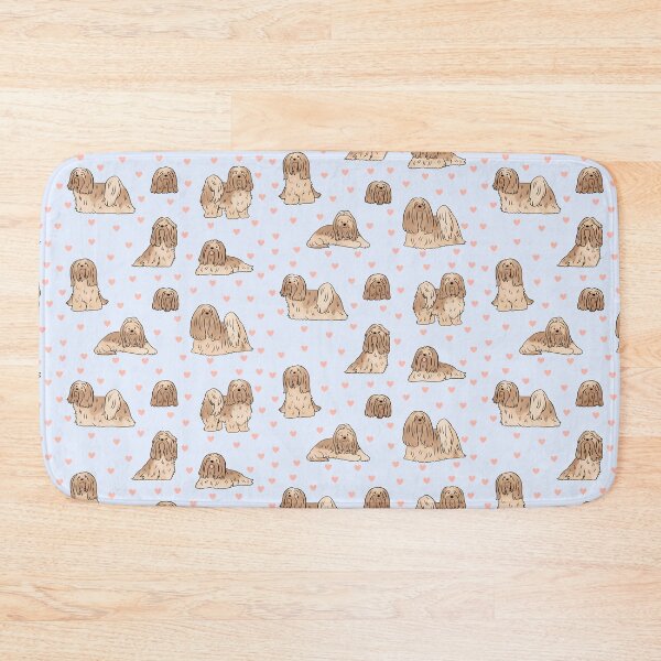 Item preview, lhasa apso cute illustration pattern  designed and sold by Yarafantasyart.