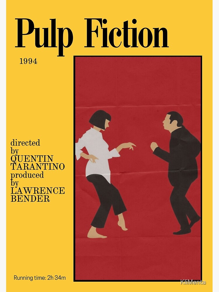 Pulp Fiction Poster Poster for Sale by KliMenta