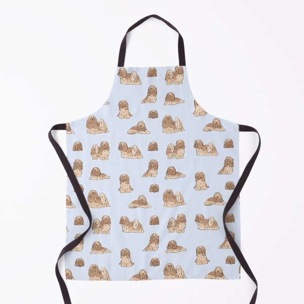 Item preview, lhasa apso cute illustration pattern designed and sold by Yarafantasyart.