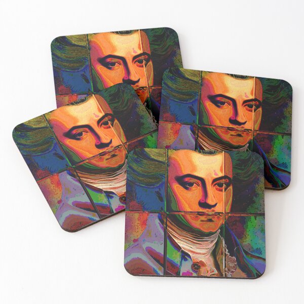 Item preview, *AMAZING PAINTING ABSTRACT PORTRAIT PATCHWORK OF WOLFGANG-AMADEUS MOZART - GENIUS MUSICIAN-COMPOSER* designed and sold by Ralek.