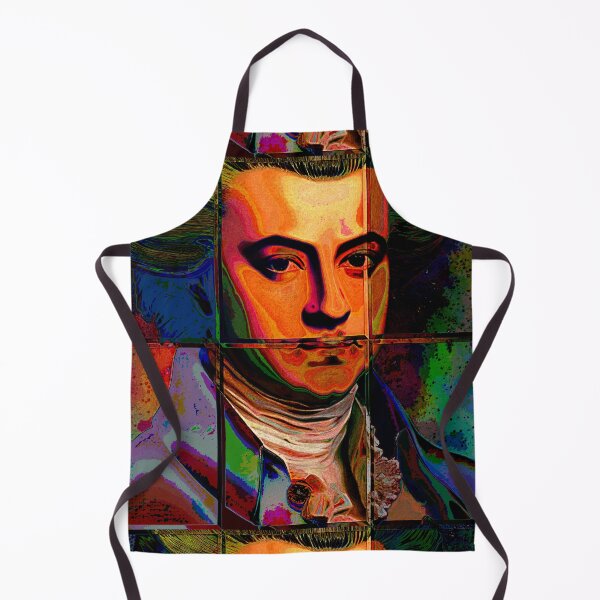 Item preview, *AMAZING PAINTING ABSTRACT PORTRAIT PATCHWORK OF WOLFGANG-AMADEUS MOZART - GENIUS MUSICIAN-COMPOSER* designed and sold by Ralek.