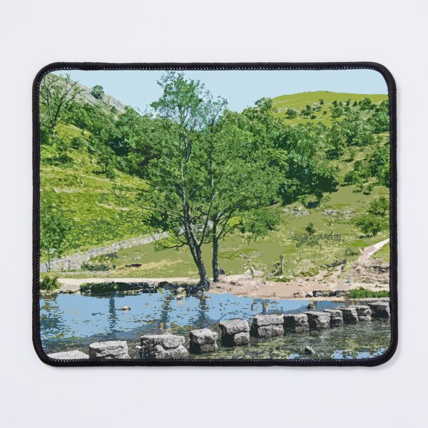 Item preview, Dovedale, Peak District, Derbyshire art gift. Stepping Stones designed and sold by BarbaraGlebska.
