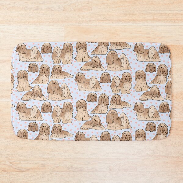 Item preview, lhasa apso cute illustration pattern  designed and sold by Yarafantasyart.