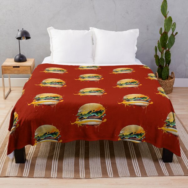 Item preview, Abstract paint art cheeseburger designed and sold by luisraultg.
