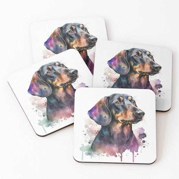 Item preview, Cheerful Dachshund Watercolor - A Perfect Gift for Dachshund Parents! designed and sold by cutefashion.