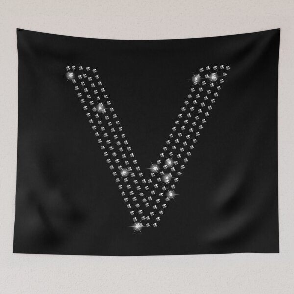 Item preview, V studded letter designed and sold by Kamiri.