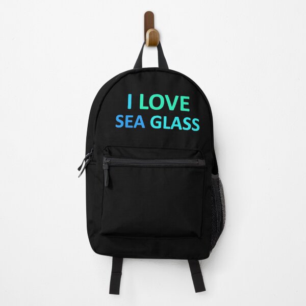 Item preview, Sea Glass Love Words I Love Sea Glass - Beach Blues Sea Glass Colors 1 of 6 designed and sold by Beachy.