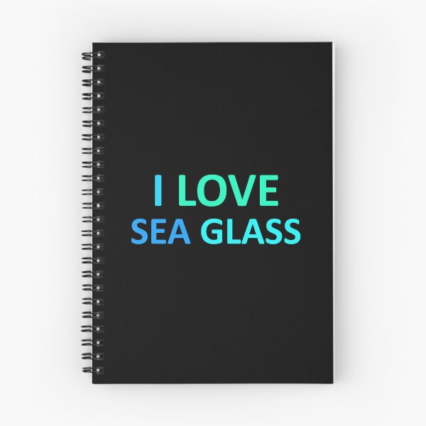 Item preview, Sea Glass Love Words I Love Sea Glass - Beach Blues Sea Glass Colors 1 of 6 designed and sold by Beachy.